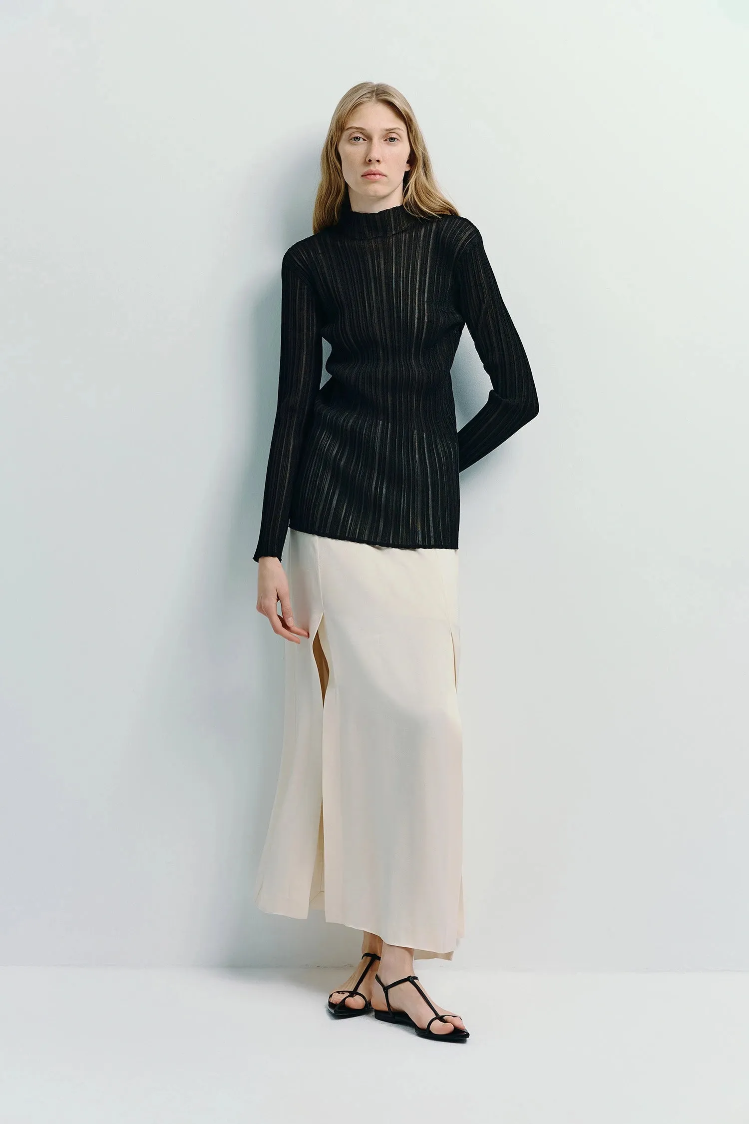 Marcy Slit Front Midi Skirt sold by Rue Sophie product image thumbnail 3