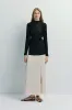 Marcy Slit Front Midi Skirt sold by Rue Sophie