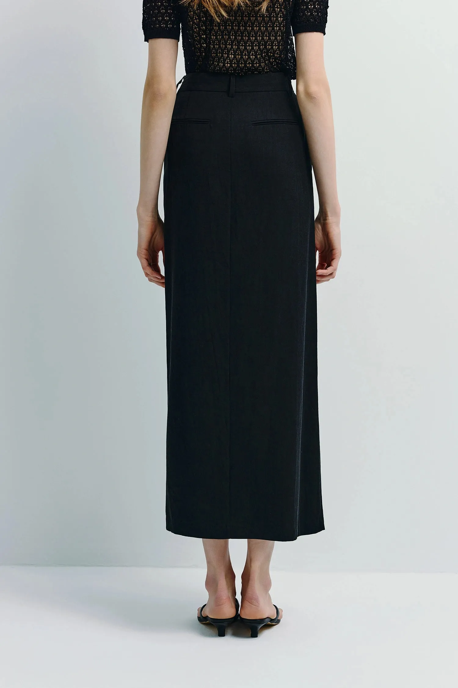 Mavis Slit Front Midi Skirt sold by Rue Sophie product image thumbnail 4