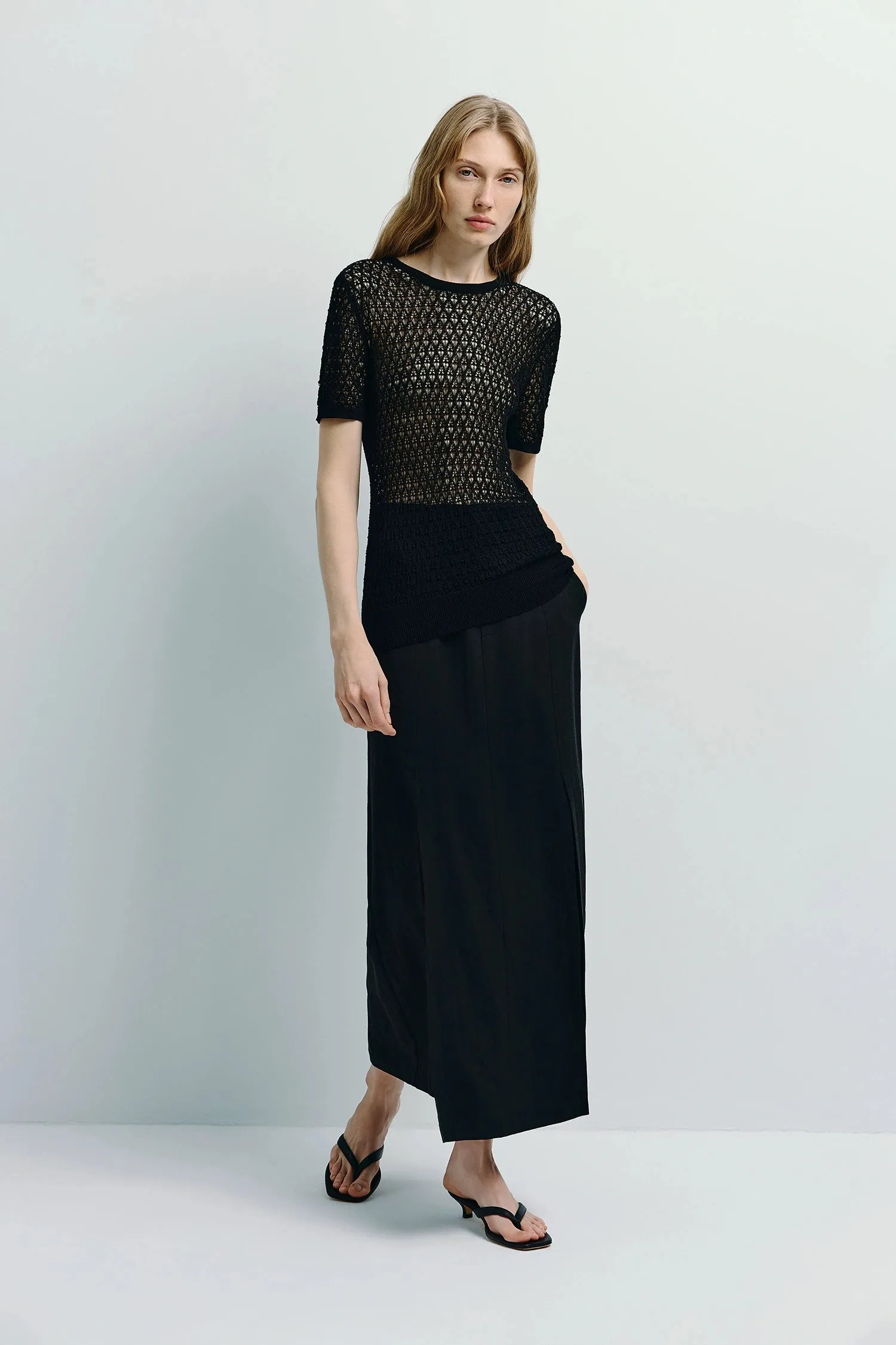 Mavis Slit Front Midi Skirt sold by Rue Sophie product image thumbnail 2