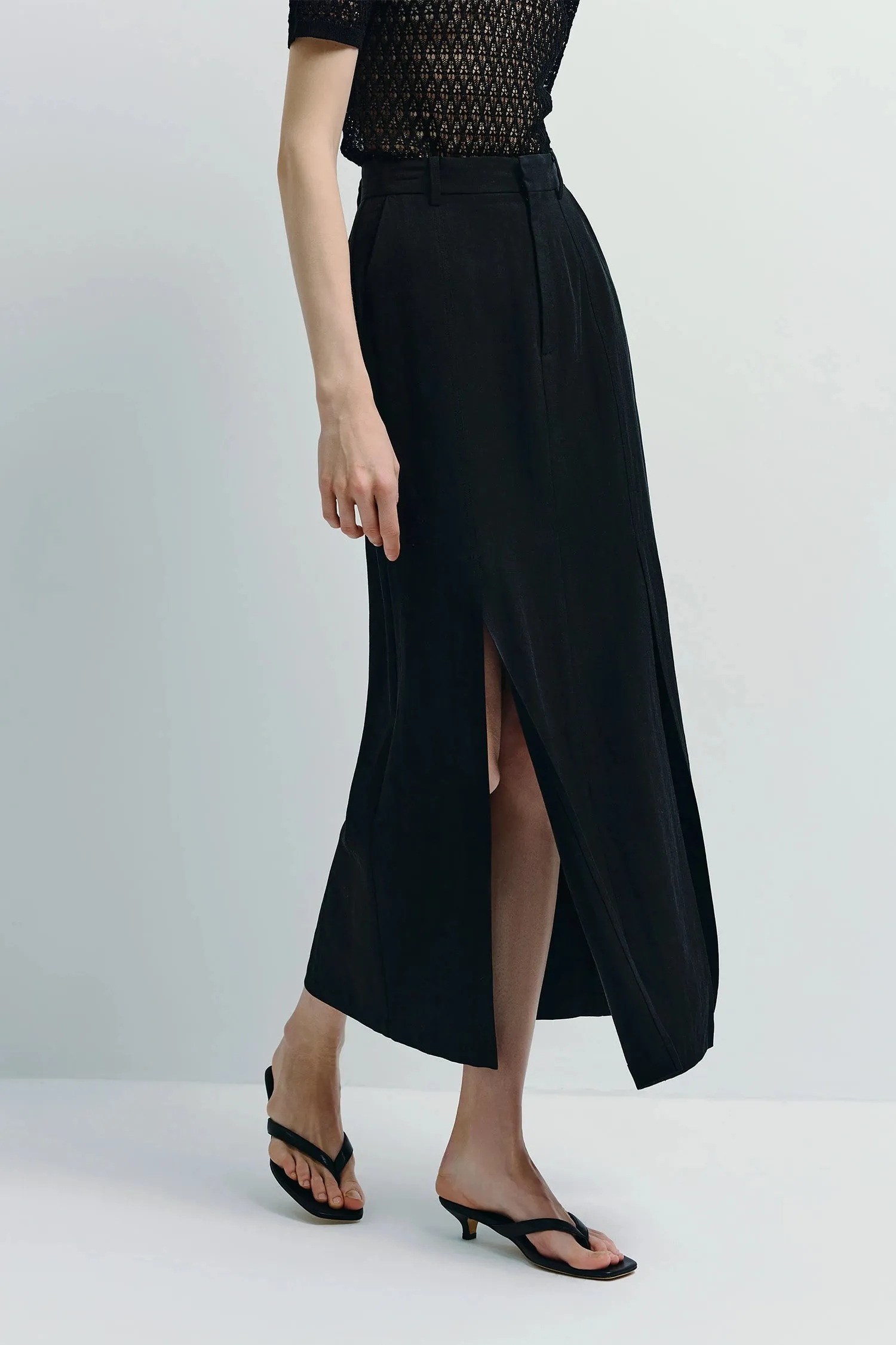 Mavis Slit Front Midi Skirt sold by Rue Sophie product image thumbnail 3
