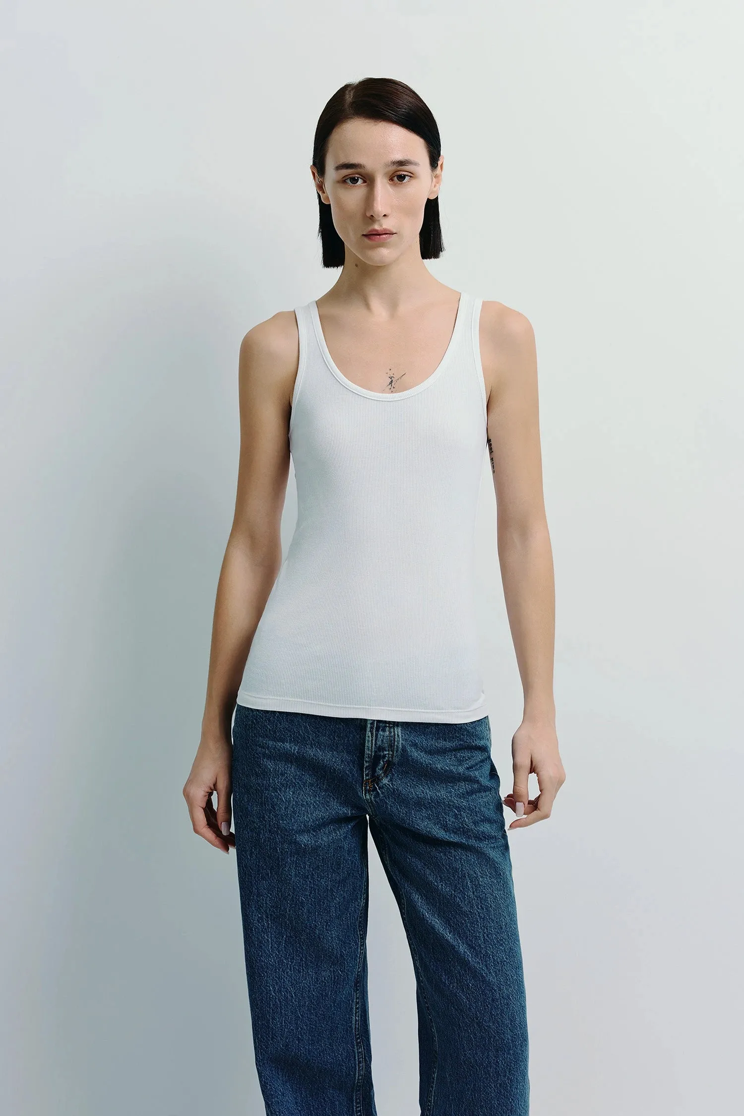 Finley Ribbed Tank sold by Rue Sophie