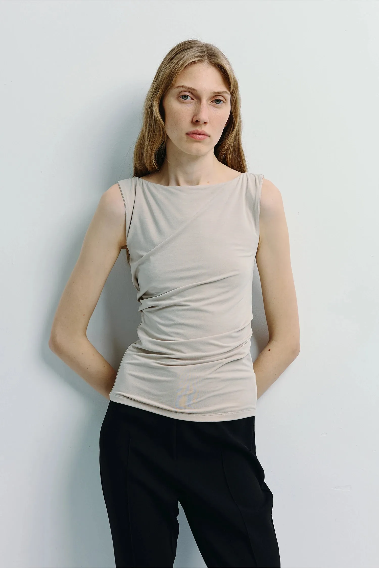 Fantine Side Pleat Top sold by Rue Sophie