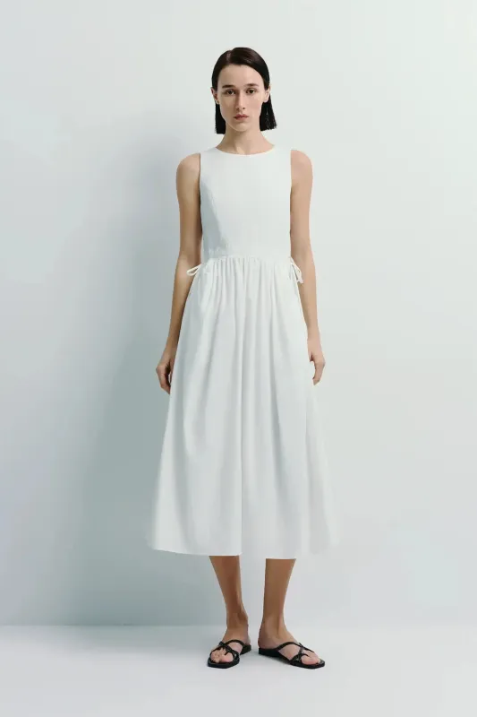 Tours Gathered Pocket Dress sold by Rue Sophie