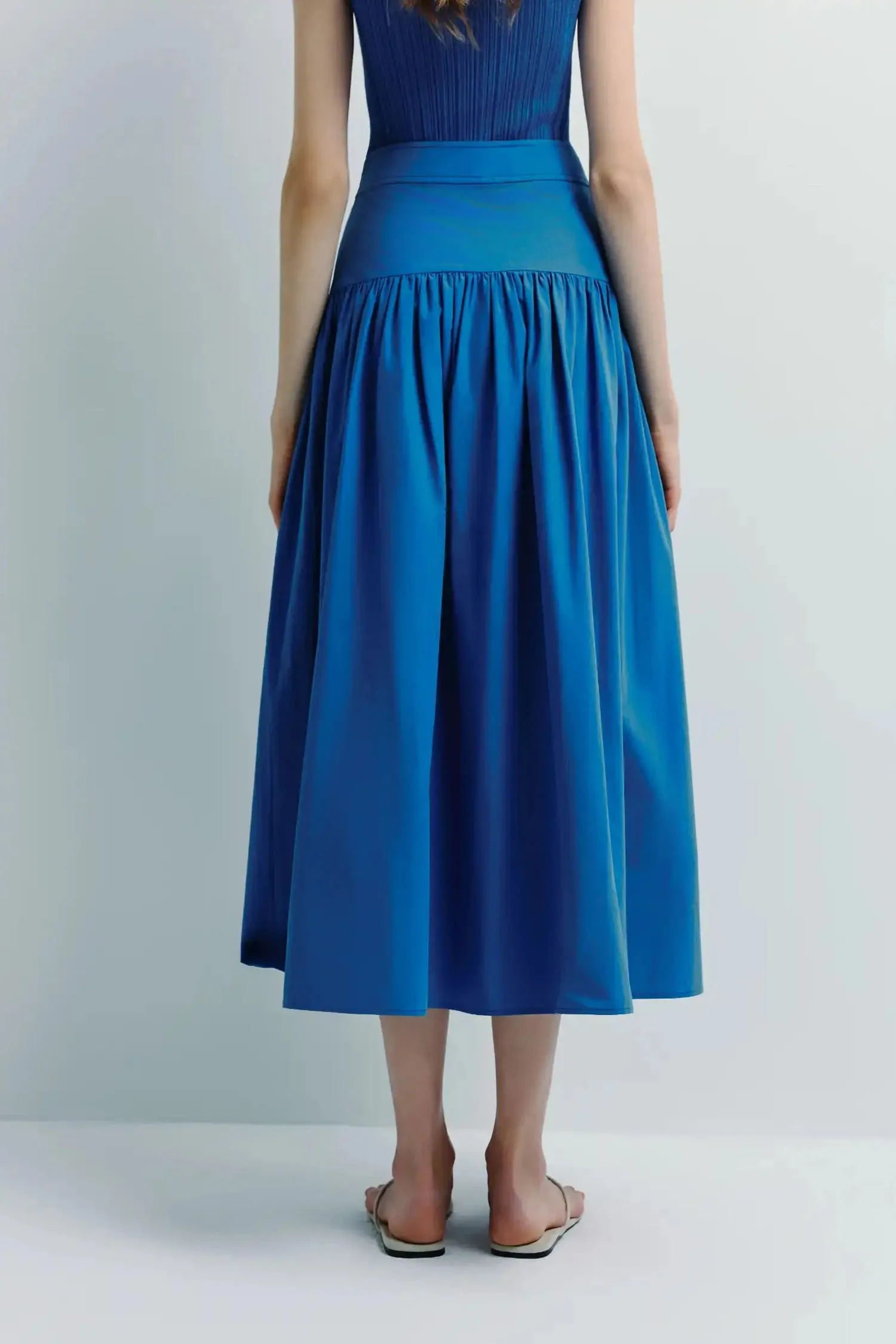 Glace Poplin Midi Skirt sold by Rue Sophie product image thumbnail 5