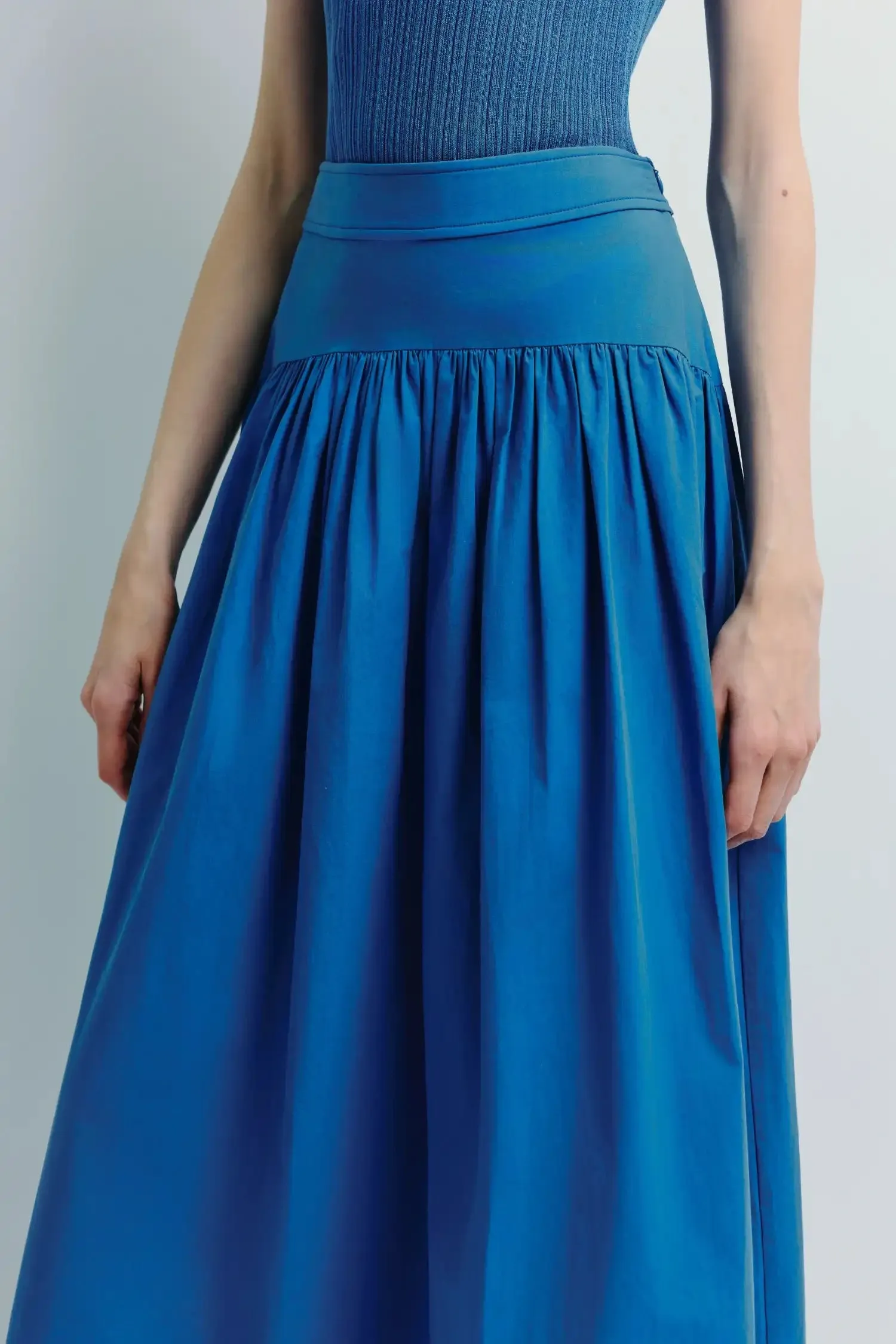 Glace Poplin Midi Skirt sold by Rue Sophie product image thumbnail 4