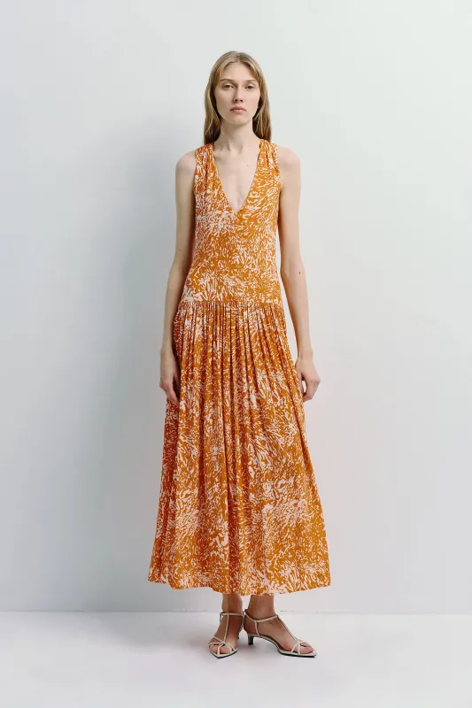 Gisele Deep V-Neck Maxi Dress sold by Rue Sophie