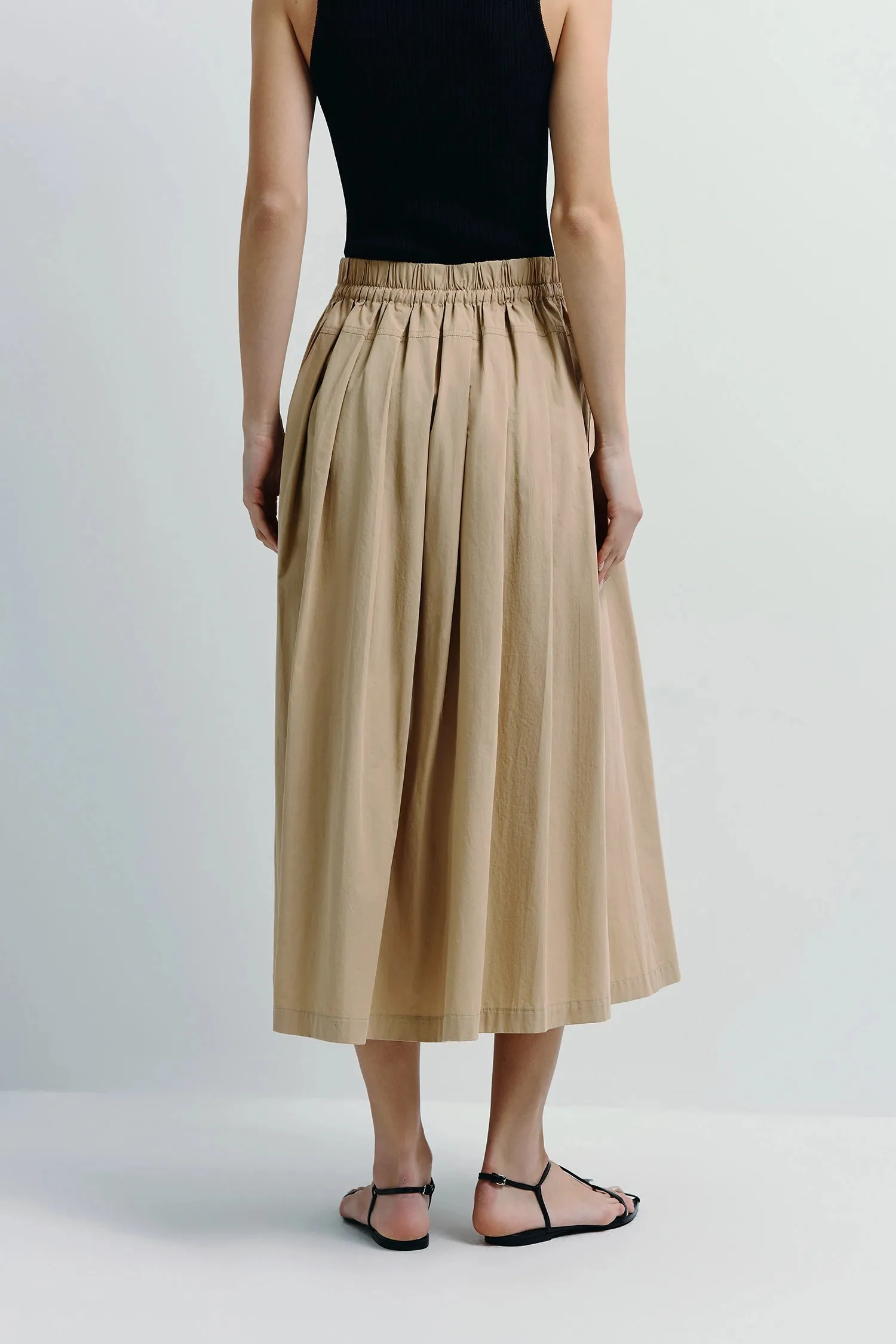 Panier Drawstring Waist Pleated Skirt sold by Rue Sophie product image thumbnail 5