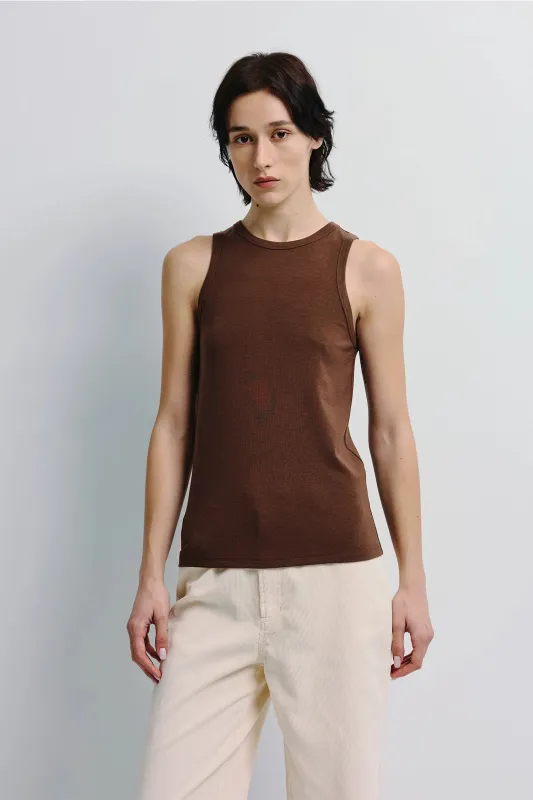 Béri High Neck Tank Top sold by Rue Sophie