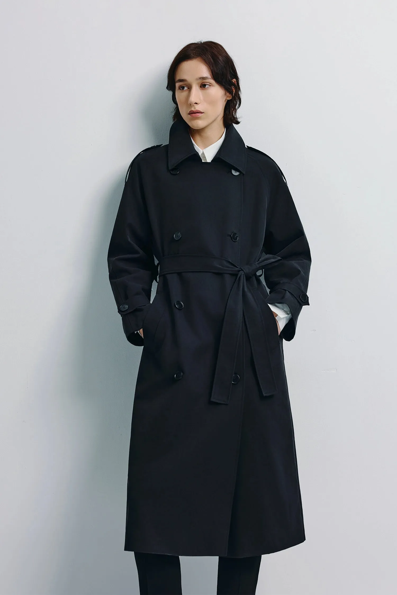 Lea Belted Trench Coat sold by Rue Sophie