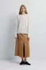 Ambre Pleat Front Midi Skirt sold by Rue Sophie