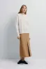 Ambre Pleat Front Midi Skirt sold by Rue Sophie