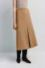 Ambre Pleat Front Midi Skirt sold by Rue Sophie