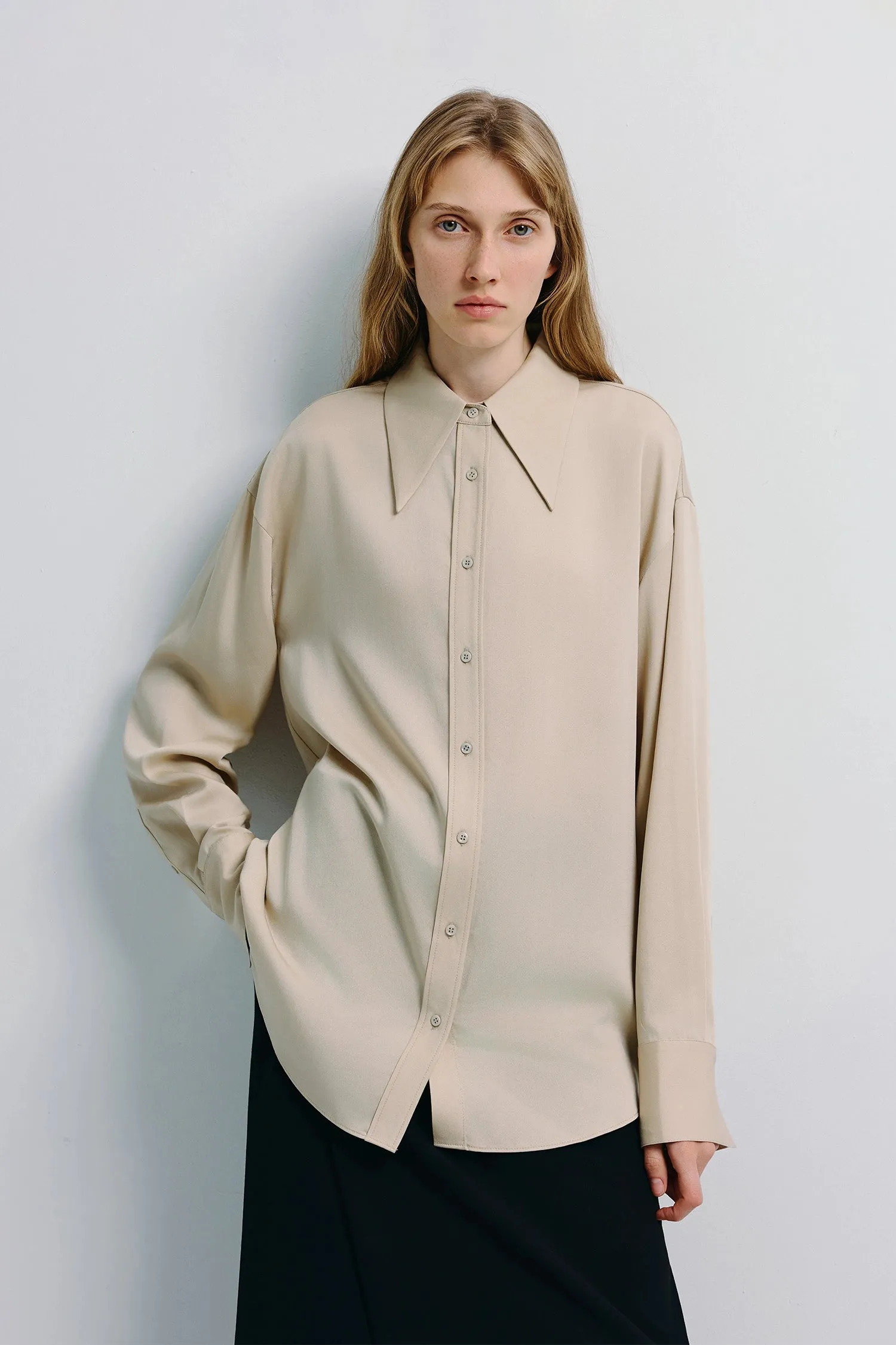 Darrion Pointy Collared Shirt sold by Rue Sophie