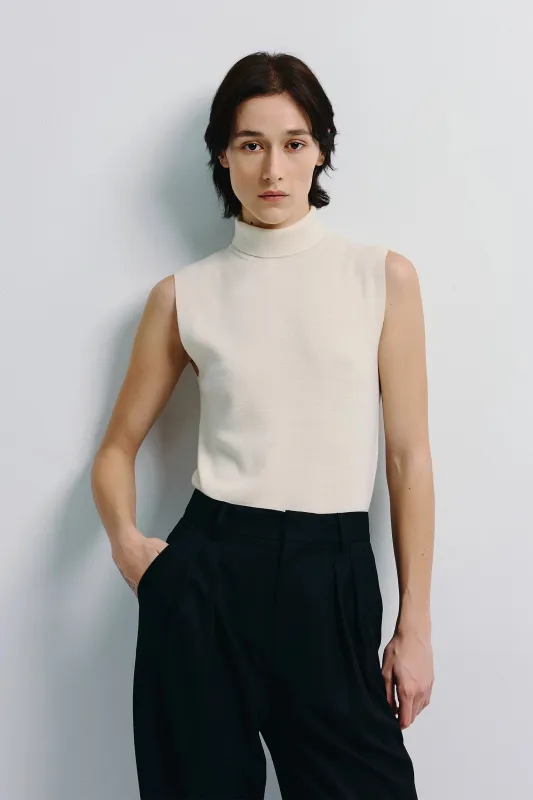Lilou Sleeveless Turtleneck Top sold by Rue Sophie