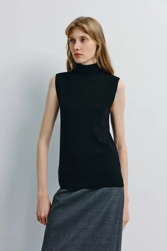 Lilou Sleeveless Turtleneck Top sold by Rue Sophie