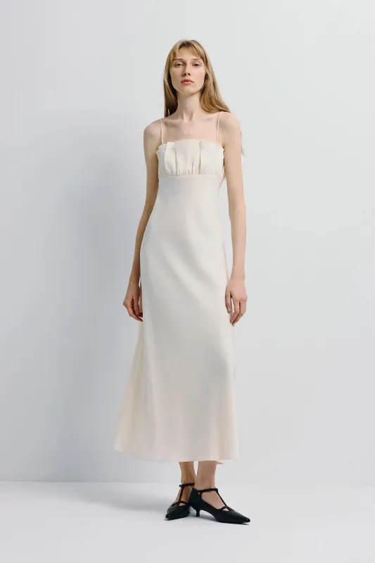 Margaux Satin Midi Dress sold by Rue Sophie