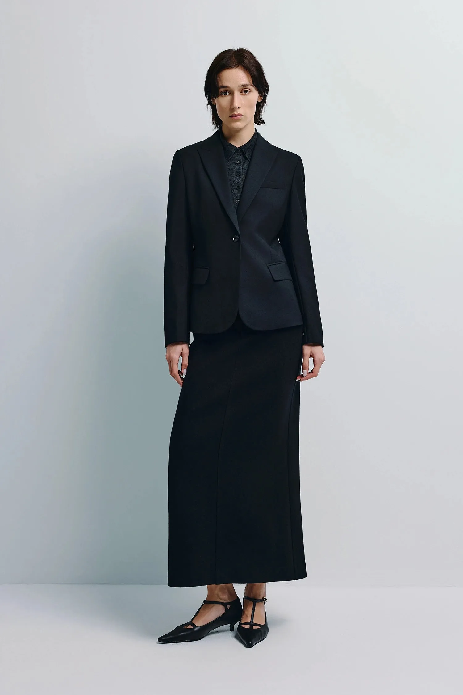 Jin Slim Waist Wool Blazer sold by Rue Sophie product image thumbnail 3