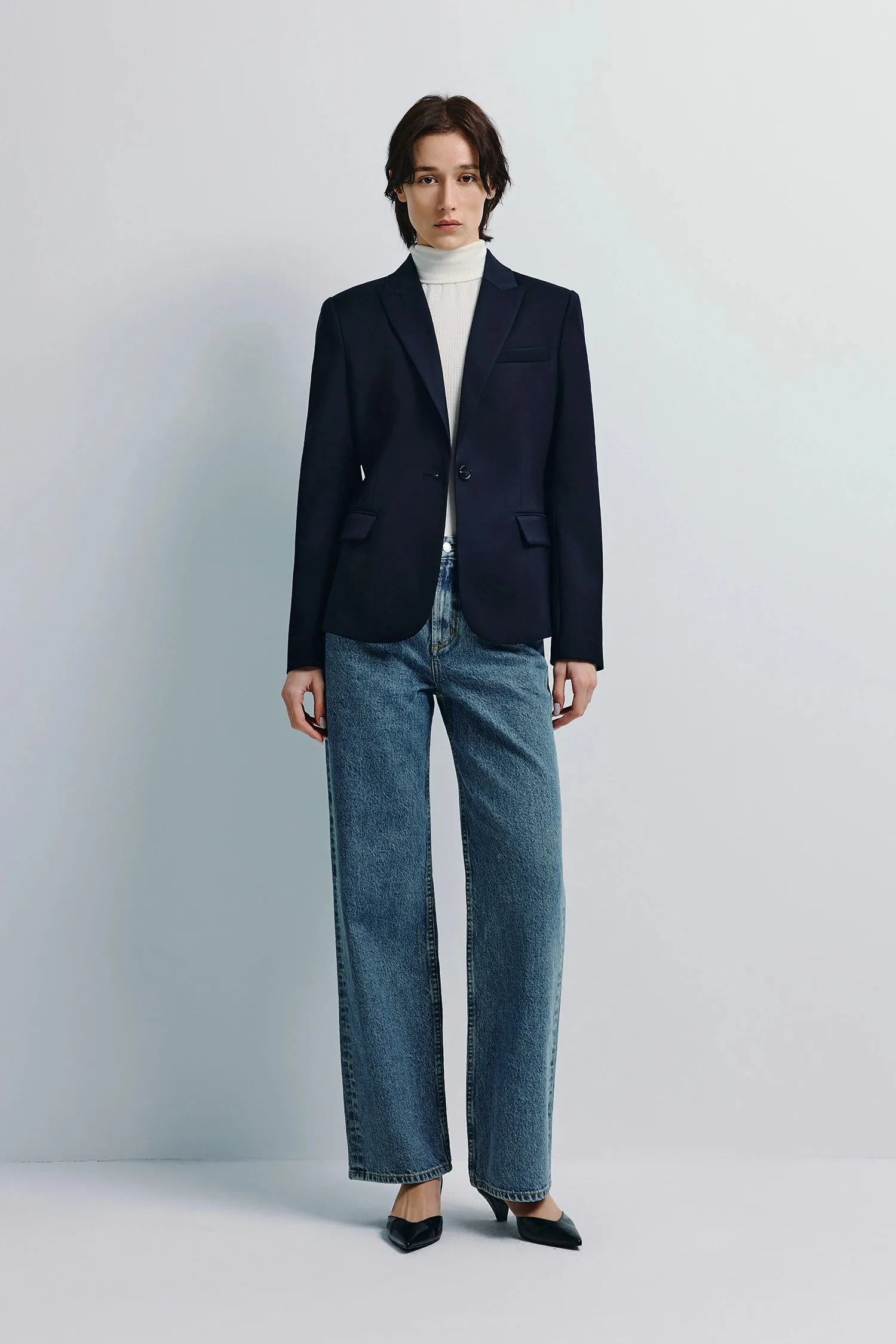 Jin Slim Waist Wool Blazer sold by Rue Sophie product image thumbnail 2