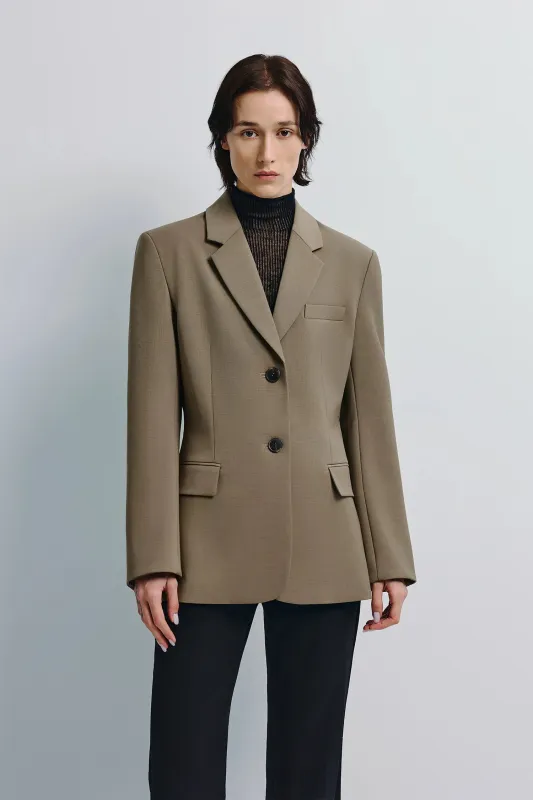 Ellison Oversized Shoulder Blazer sold by Rue Sophie