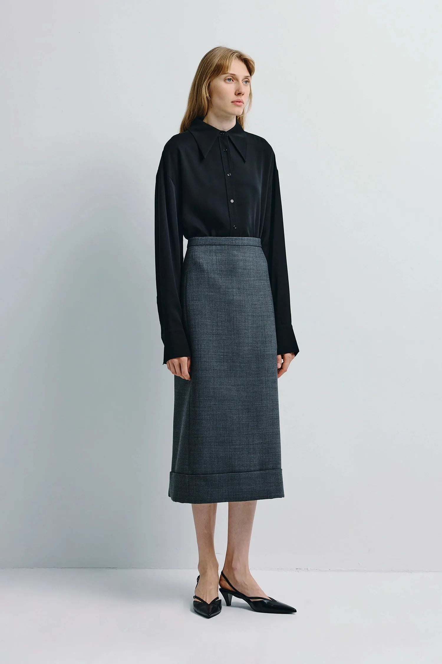 Paley Wool Blend Midi Skirt sold by Rue Sophie product image thumbnail 2