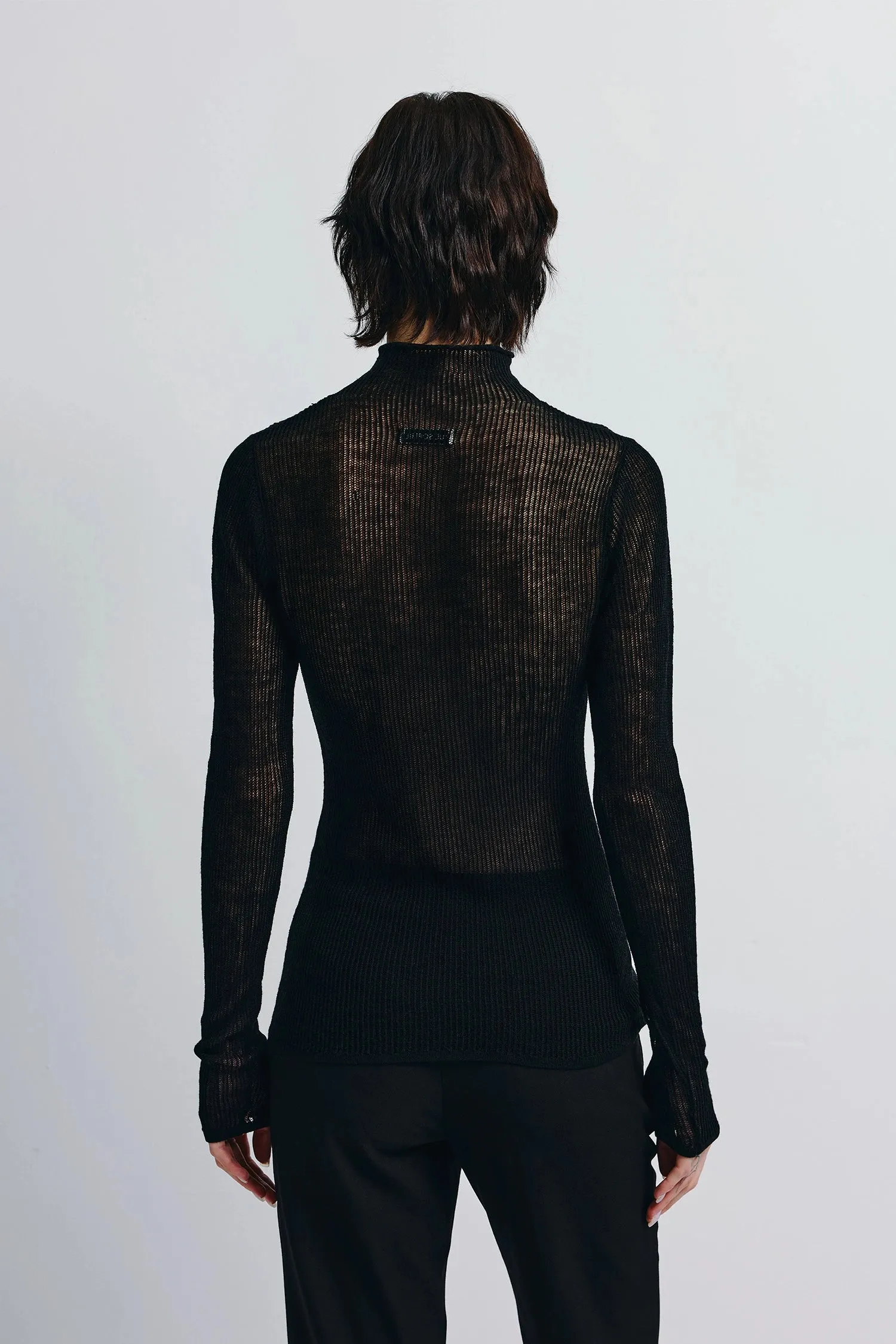 Kaya Ribbed Sheer Sweater sold by Rue Sophie product image thumbnail 4