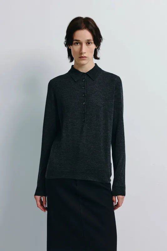 Verna Collared Button Up Sweater sold by Rue Sophie