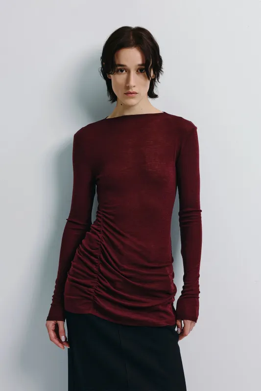 Wren Fine Knit Boatneck Top sold by Rue Sophie