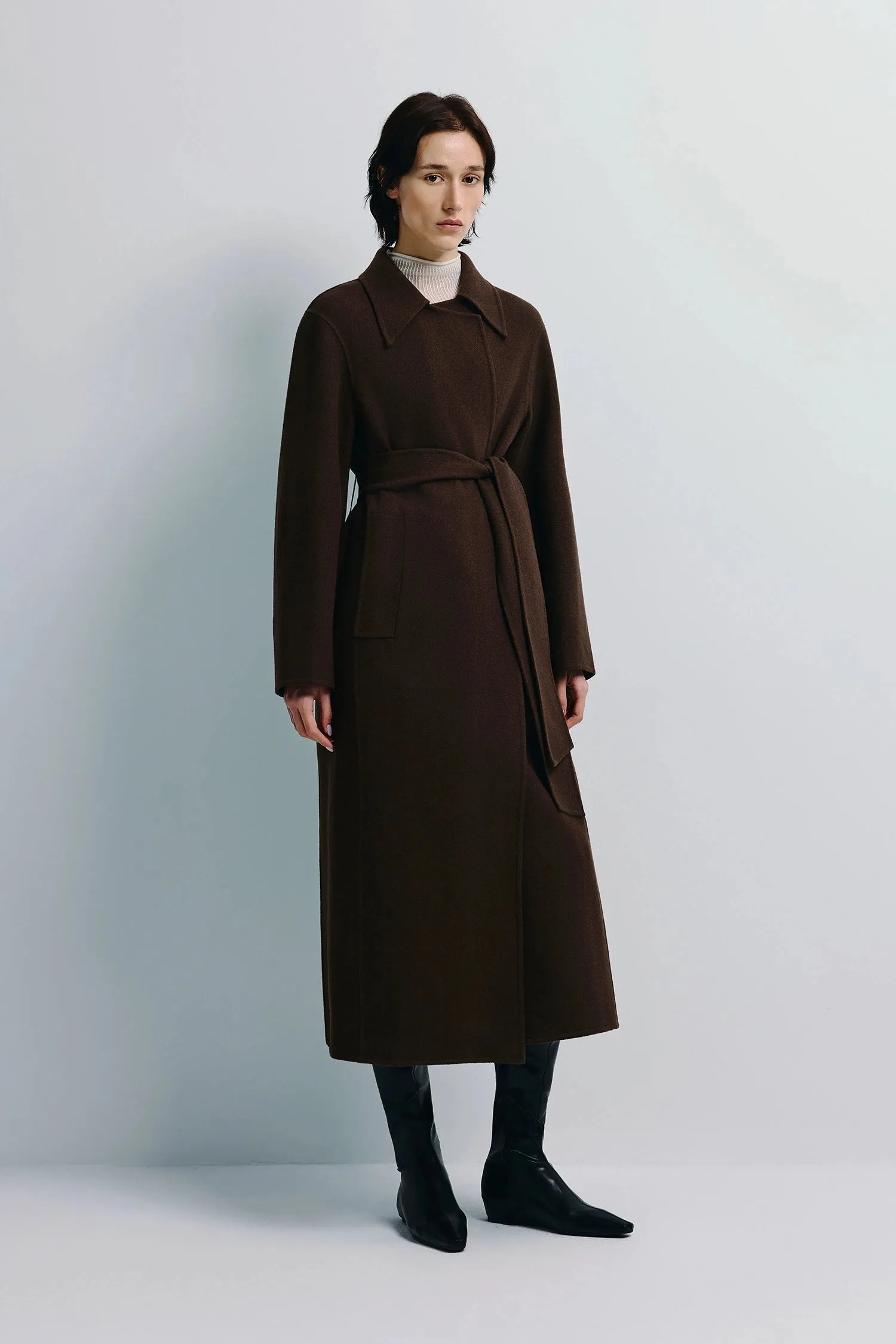 Kerrie Belted Handmade Coat sold by Rue Sophie product image thumbnail 2