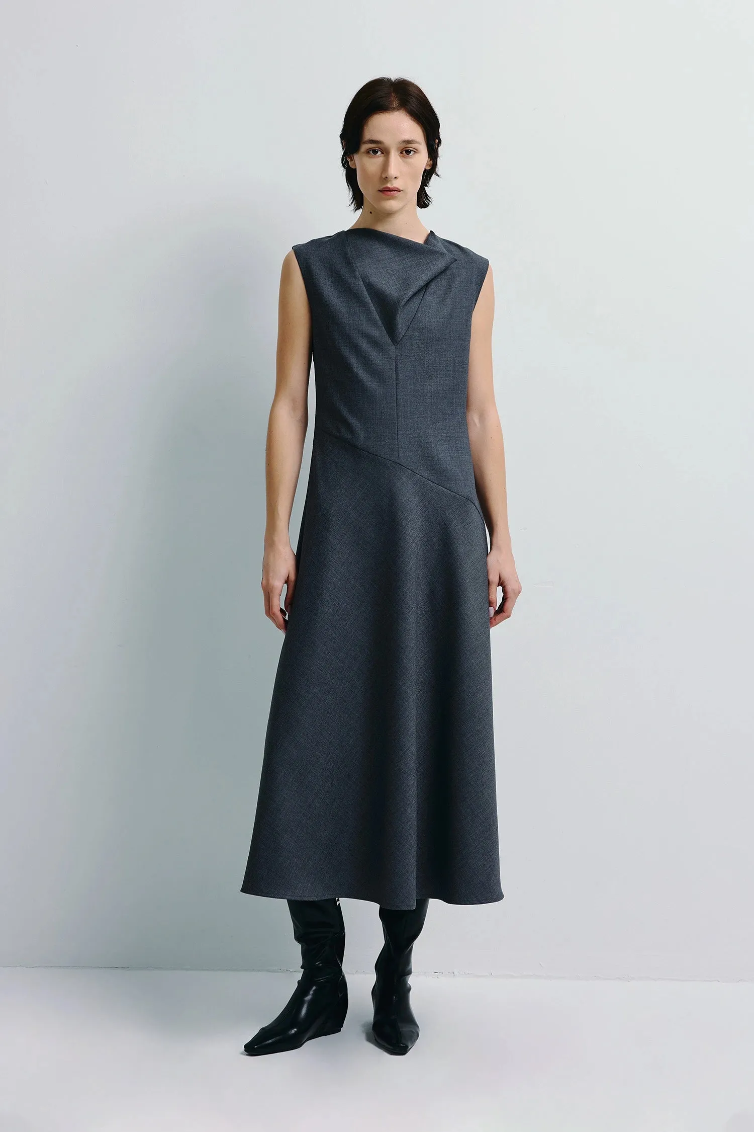 Kole Cowl Neck Midi Dress sold by Rue Sophie