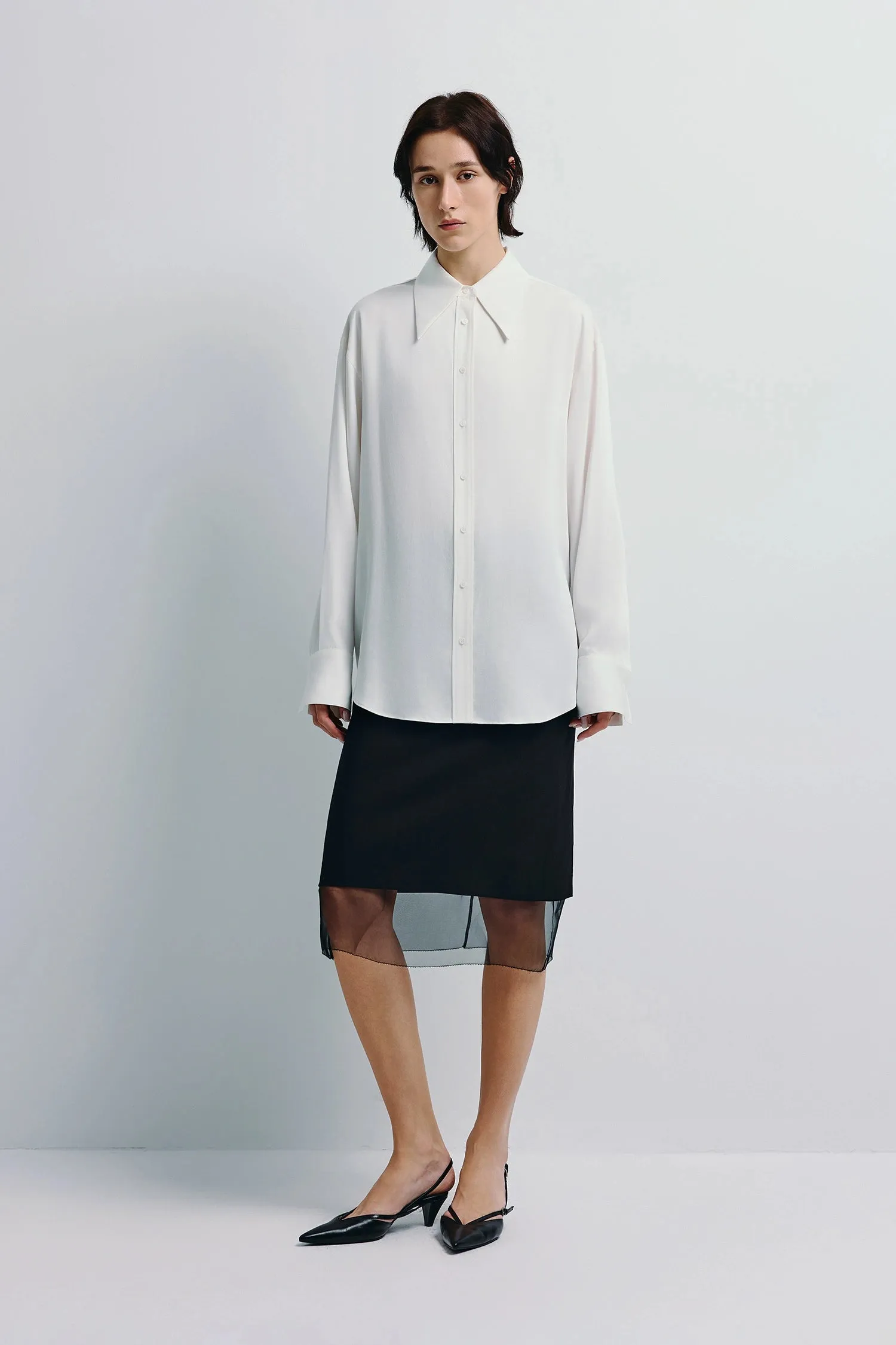 Darrion Pointy Collared Shirt sold by Rue Sophie