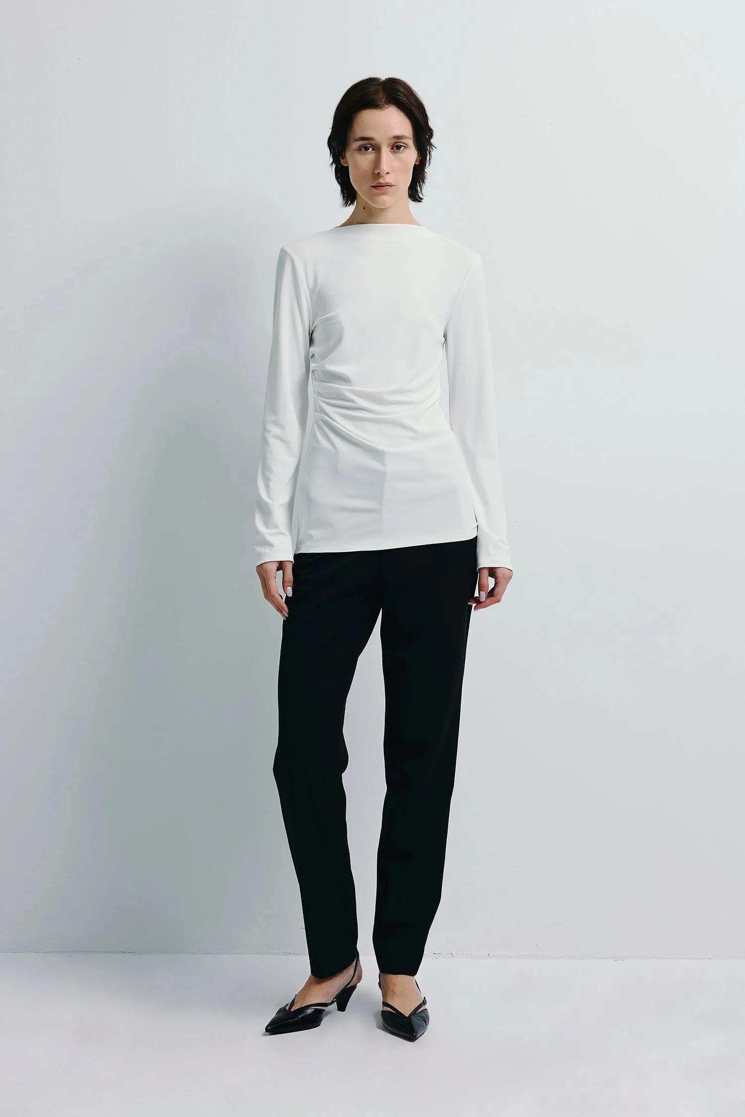 Aralia Boatneck Drape Top sold by Rue Sophie product image thumbnail 3