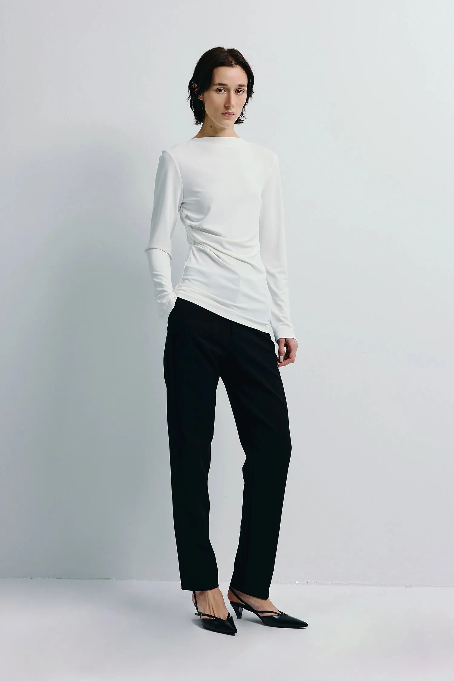 Aralia Boatneck Drape Top sold by Rue Sophie product image thumbnail 2