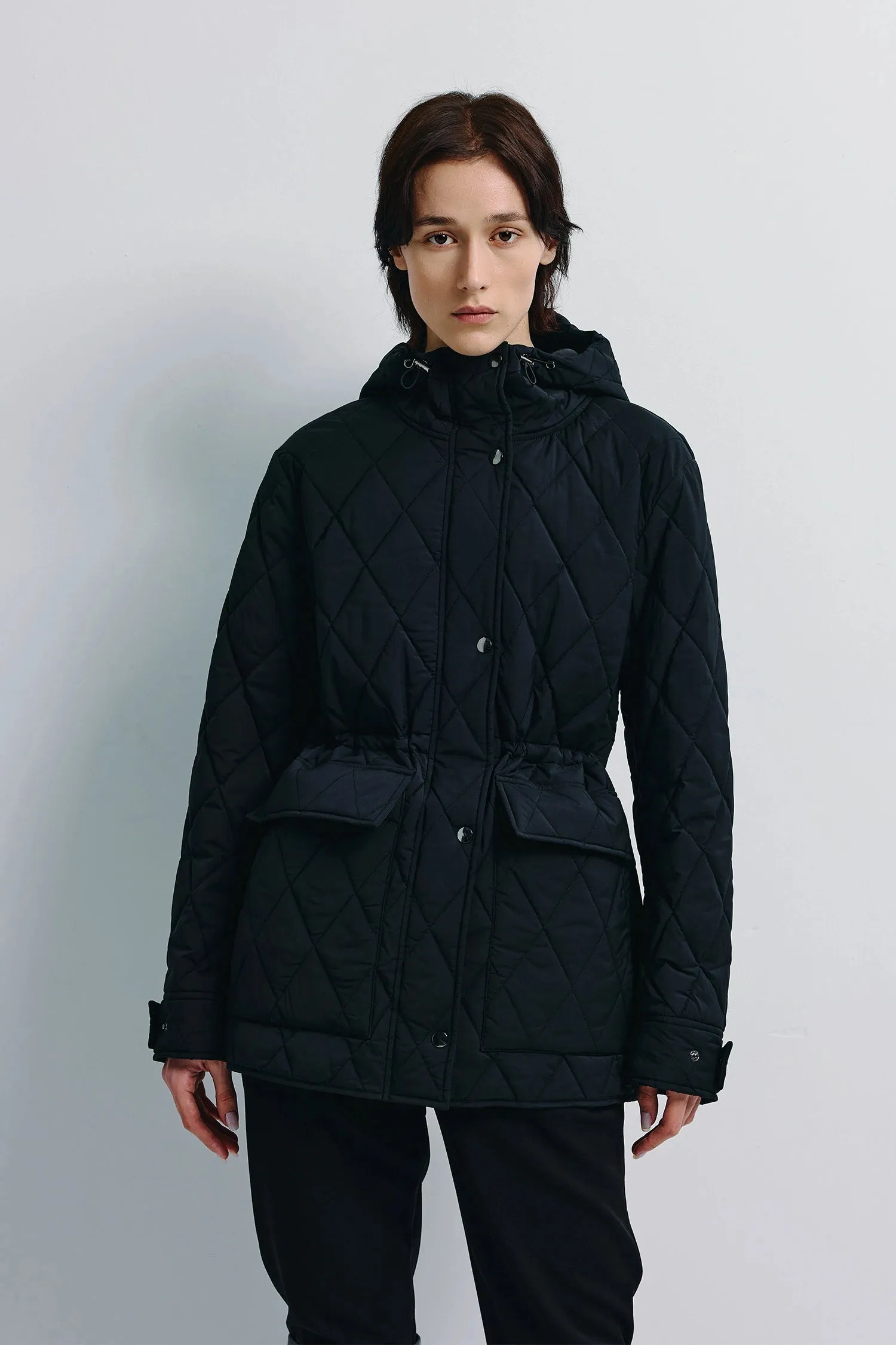 Donnes Quilted Hoody Jacket sold by Rue Sophie