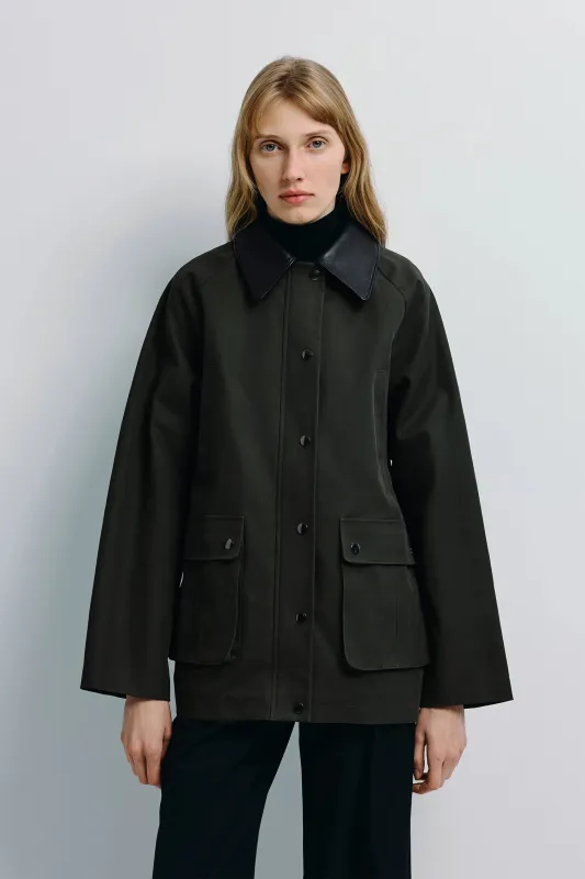 Roth Leather Barn Jacket sold by Rue Sophie