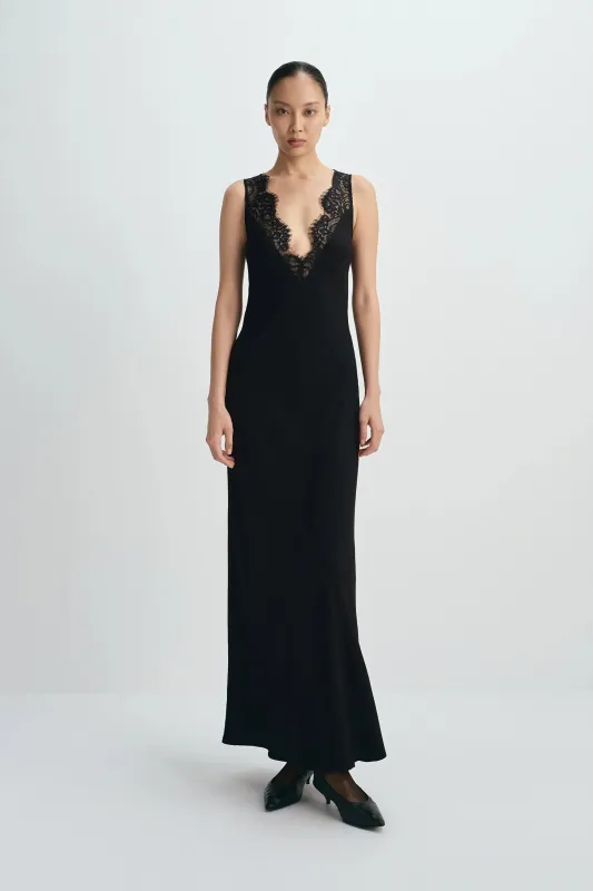 Blanche Lace Trim Dress sold by Rue Sophie