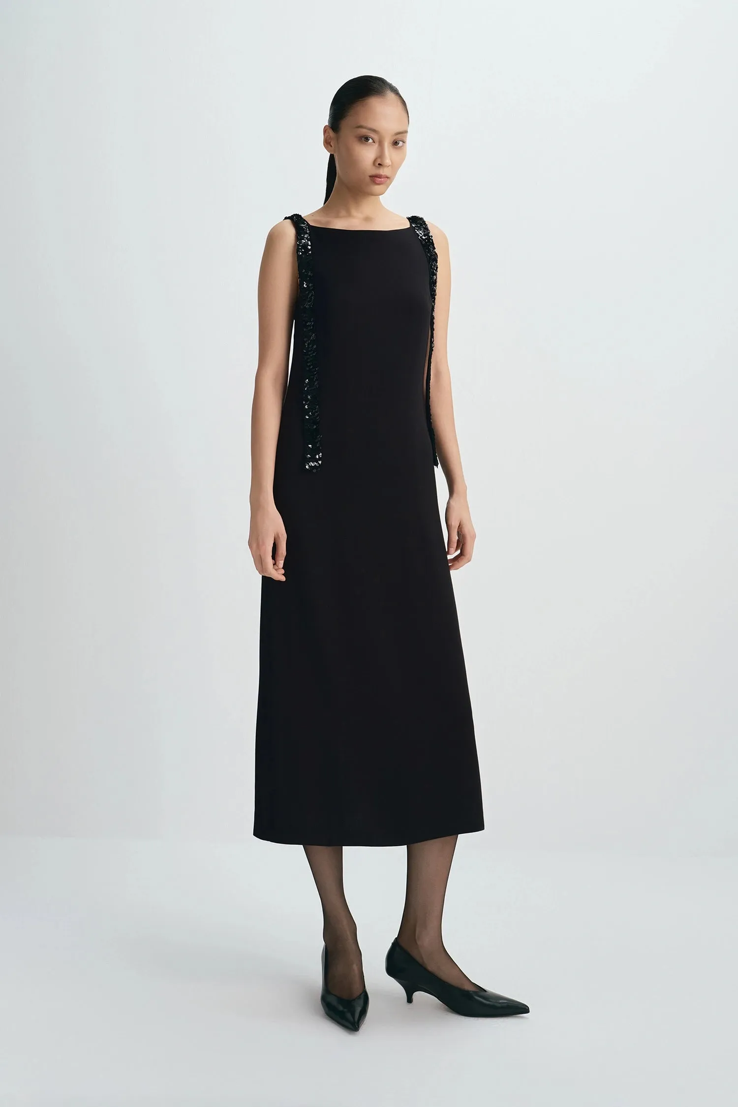 Laia Sequins Tape Tie Dress sold by Rue Sophie product image thumbnail 5