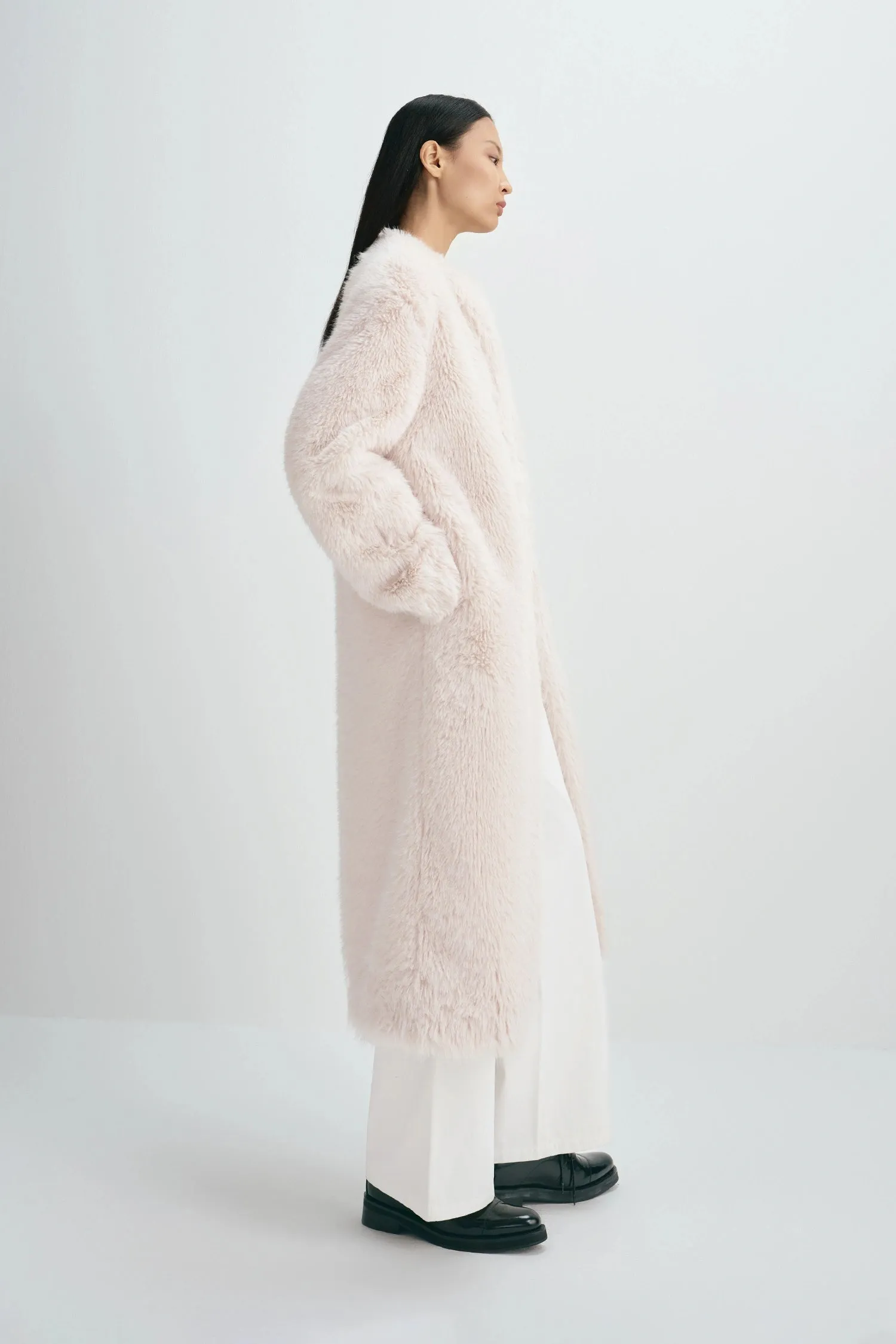 Ness Long Hair Faux Fur Coat sold by Rue Sophie product image thumbnail 3