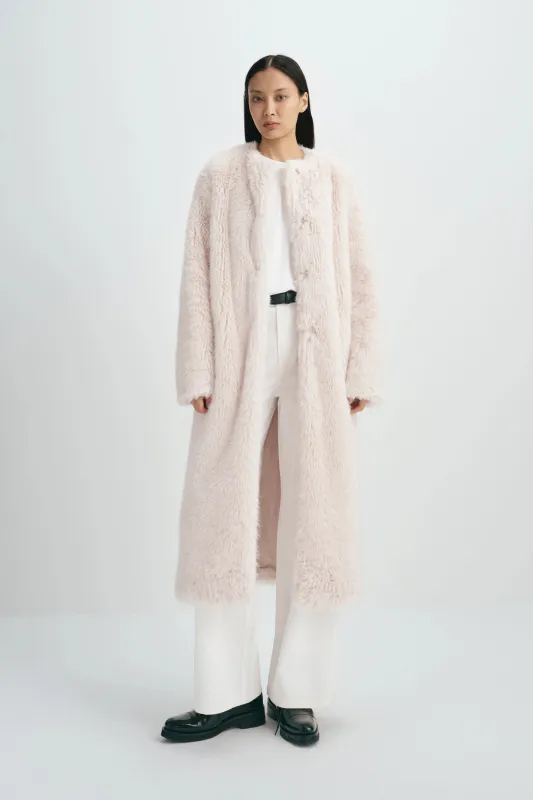 Ness Long Hair Faux Fur Coat sold by Rue Sophie