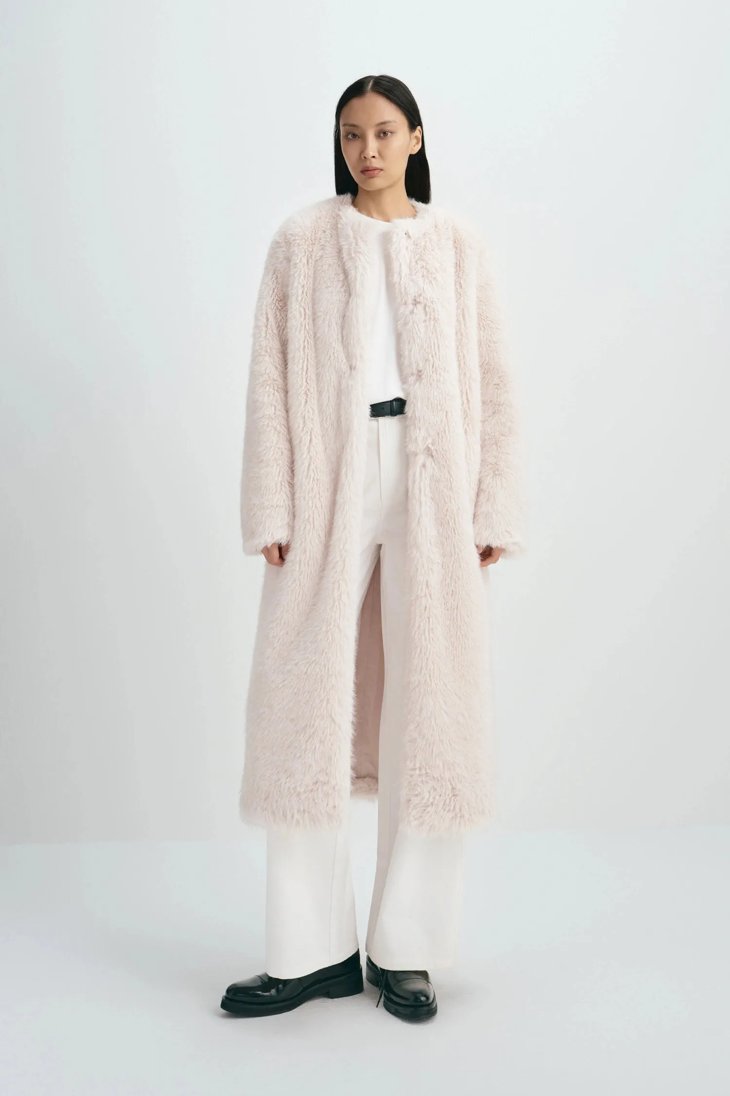 Ness Long Hair Faux Fur Coat sold by Rue Sophie