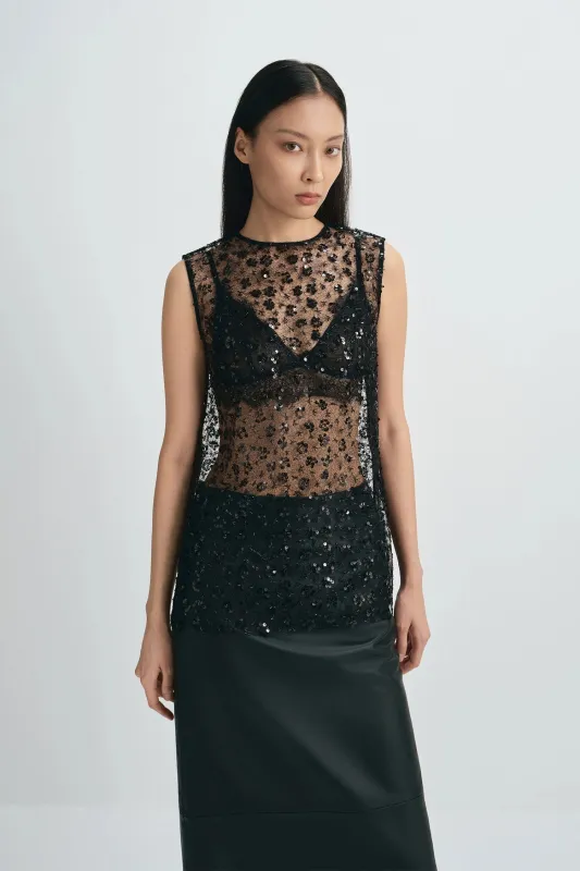Ananya Beaded Lace Top sold by Rue Sophie