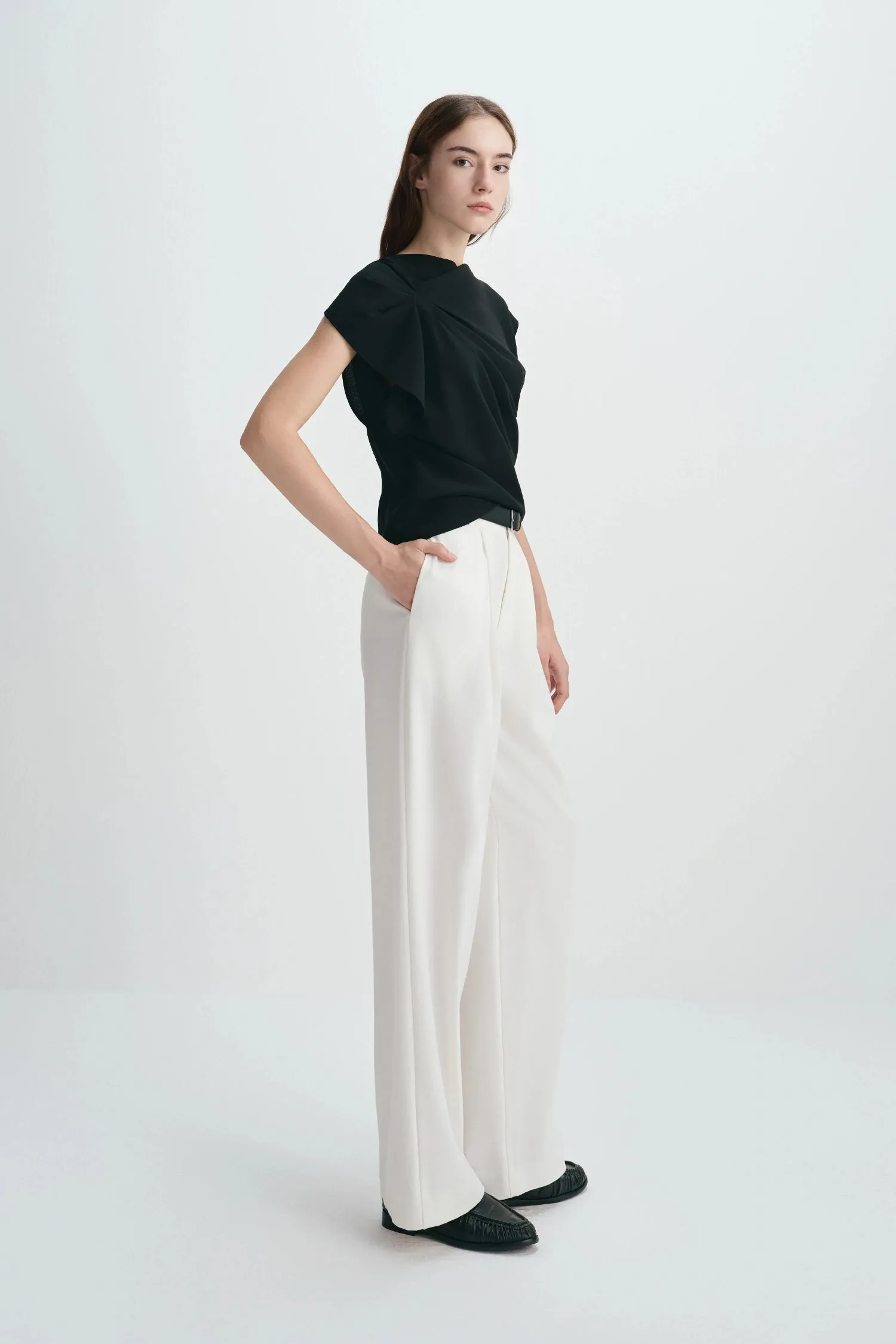 Kari Asymmetric Shoulder Top sold by Rue Sophie product image thumbnail 4