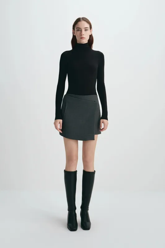 Alina Asymmetric Mini Skirt sold by Rue Sophie