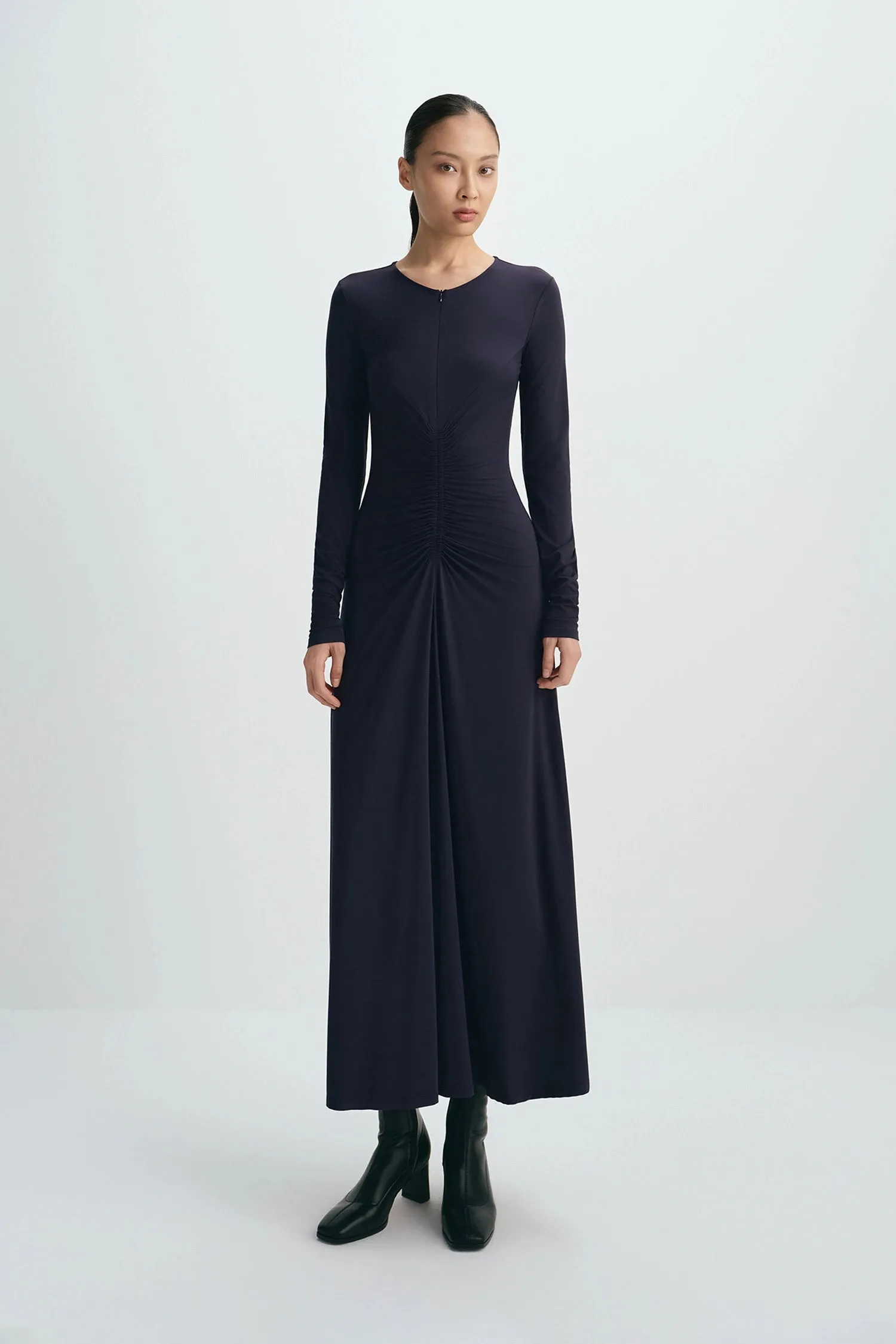 Lilia Zip-Up Dress sold by Rue Sophie