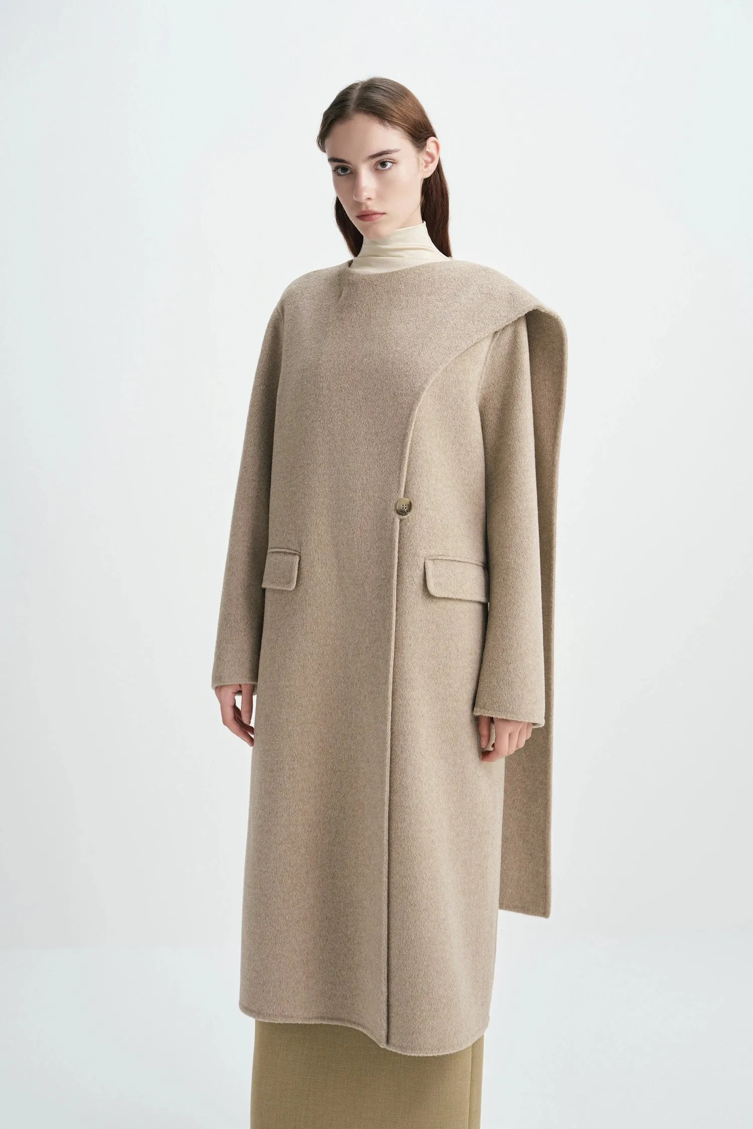 Milagros Scarf Handmade Coat sold by Rue Sophie product image thumbnail 5