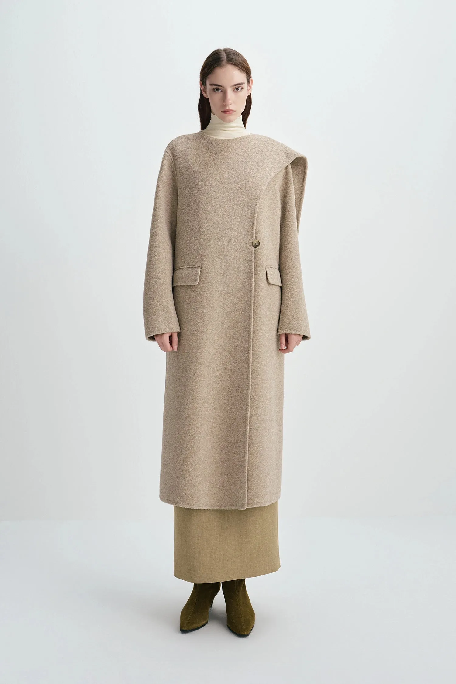 Milagros Scarf Handmade Coat sold by Rue Sophie