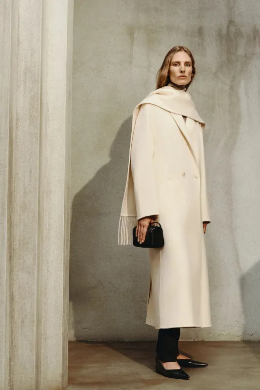 Greta Scarf Coat sold by Rue Sophie