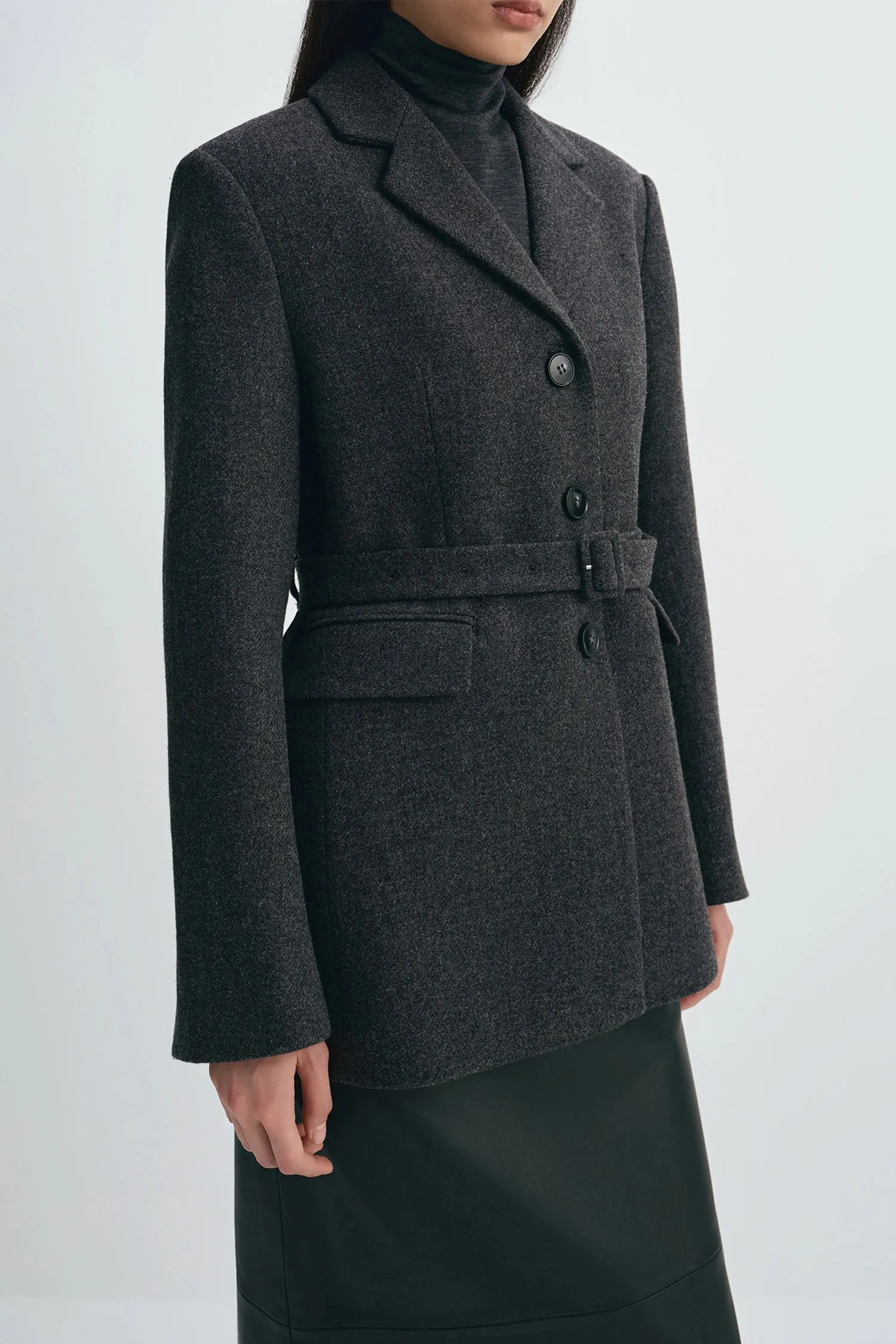 Roan Belted Wool Blazer sold by Rue Sophie product image thumbnail 5