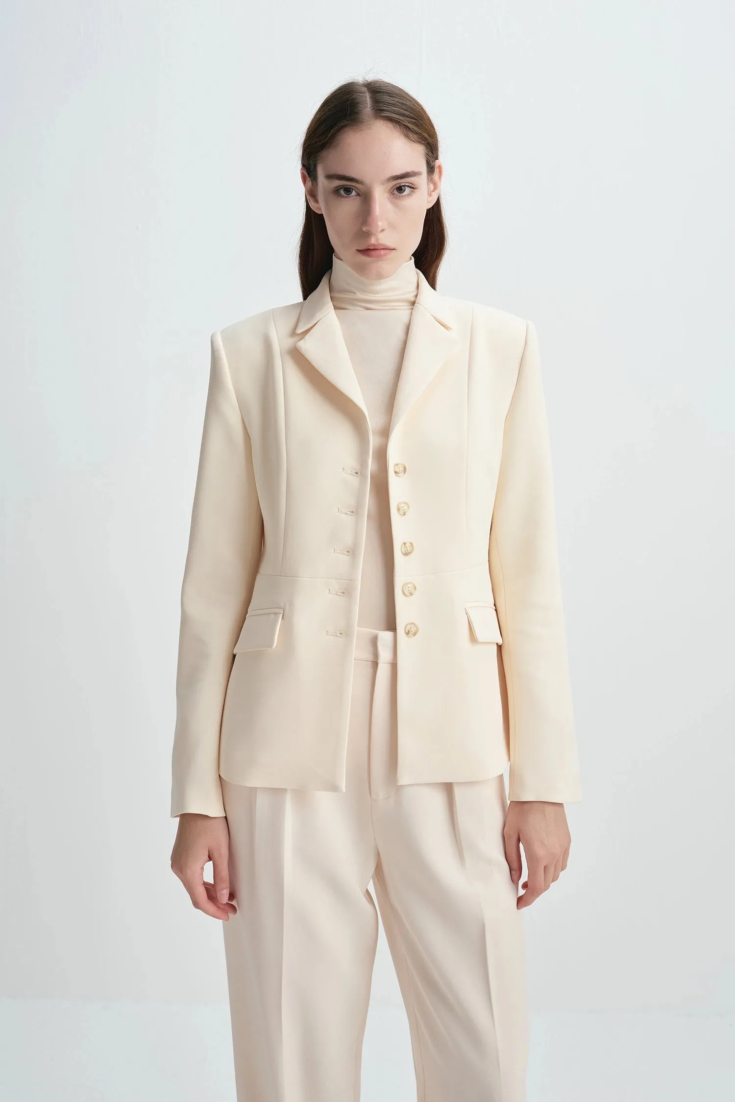 Kemi Button Front Blazer sold by Rue Sophie