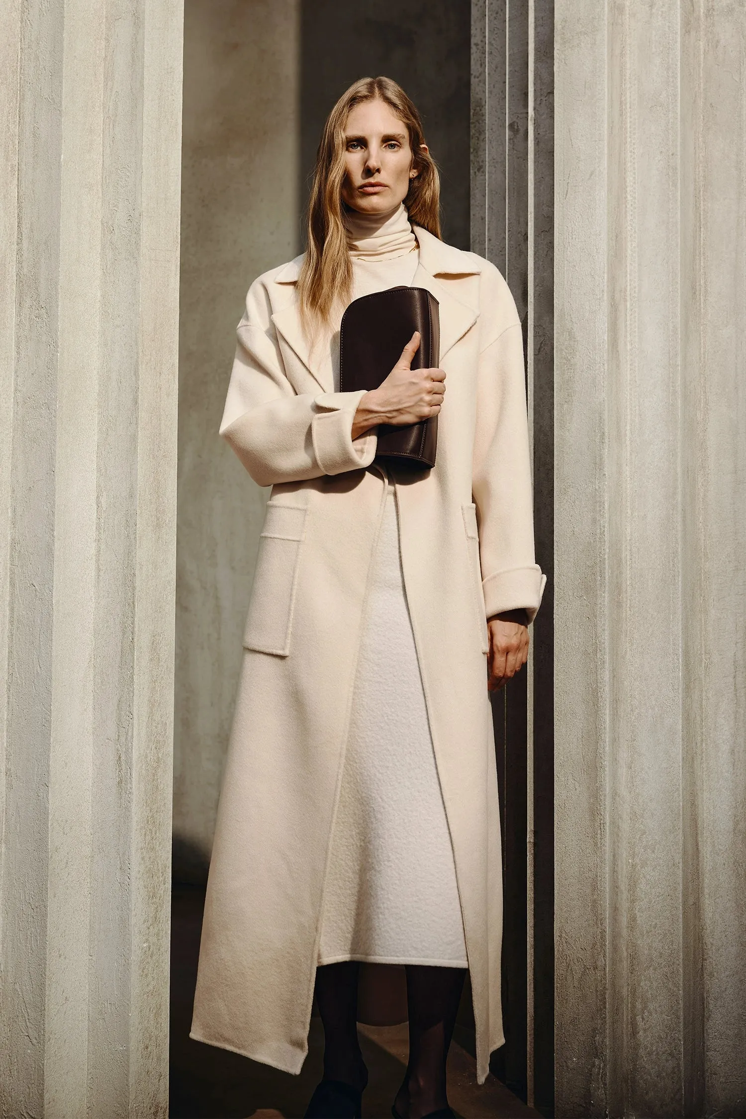 Olga Belted Handmade Coat sold by Rue Sophie